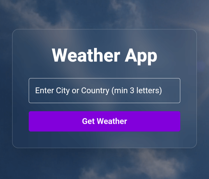 weather app